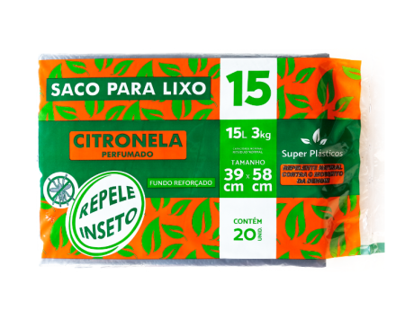 Saco de lixo almofada Citronela